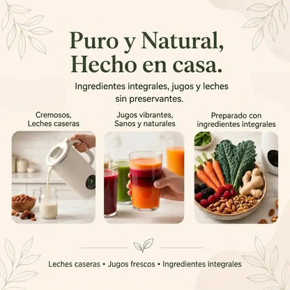 VitaMixia - Multifunción 8 en 1 para Preparar Bebidas Vegetales, Zumos y Mucho Más