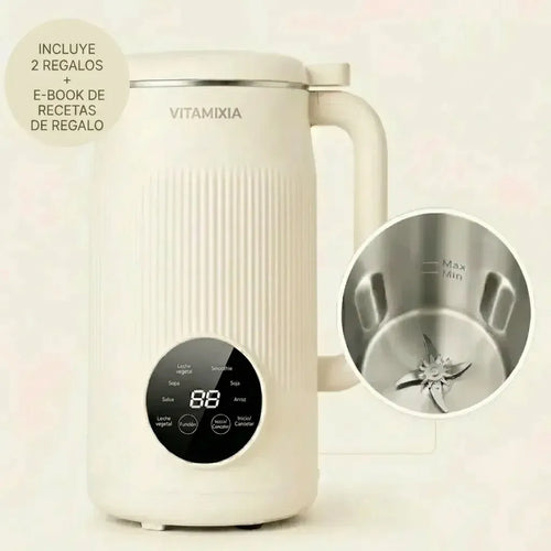 VitaMixia - Multifunción 8 en 1 para Preparar Bebidas Vegetales, Zumos y Mucho Más