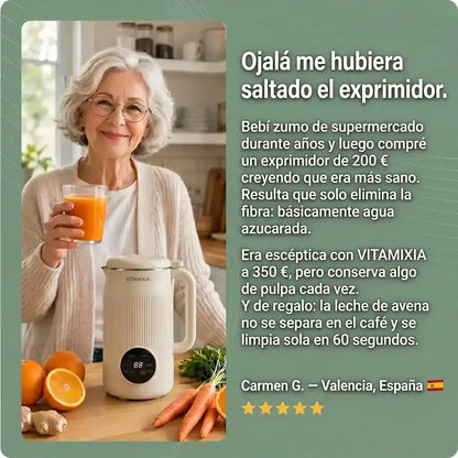 Vitamixia: el aparato 8 en 1 que conserva el 99,7 % de tu fibra (y se limpia solo)
