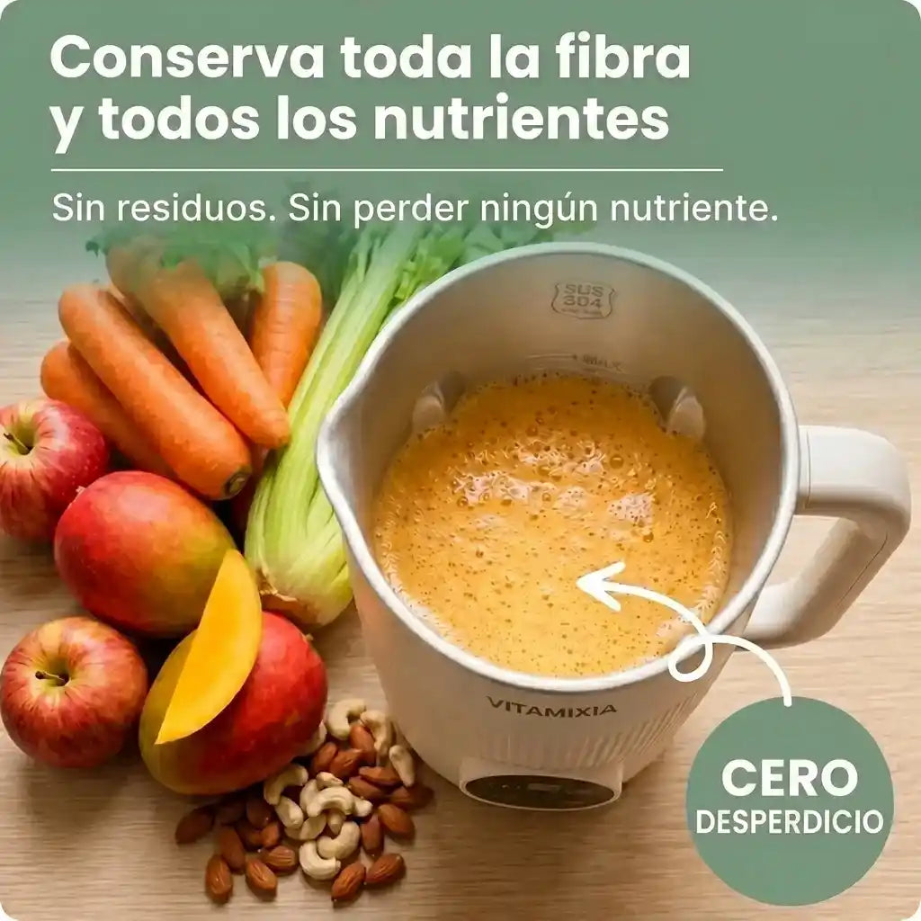 Vitamixia: el aparato 8 en 1 que conserva el 99,7 % de tu fibra (y se limpia solo)