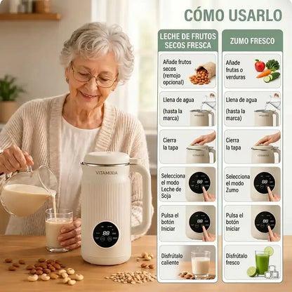 Vitamixia: el aparato 8 en 1 que conserva el 99,7 % de tu fibra (y se limpia solo)