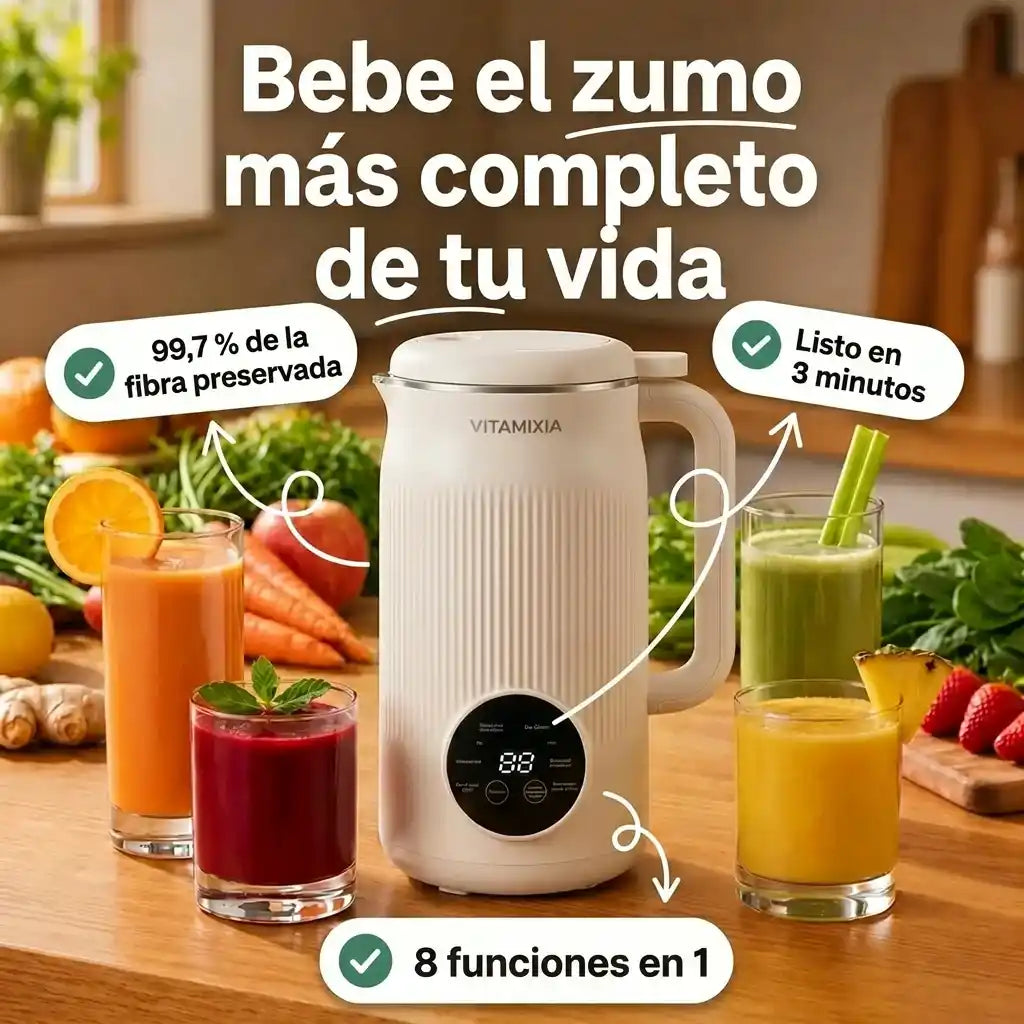 Vitamixia: el aparato 8 en 1 que conserva el 99,7 % de tu fibra (y se limpia solo)